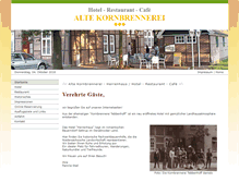 Tablet Screenshot of alte-kornbrennerei.de